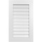 Ekena Millwork Vertical Surface Mount PVC Gable Vent: Functional, w/ 3-1/2"W x 1"P Standard Frame, 20"W x 34"H GVPVE20X3401SF - alternate 1